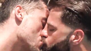 Hot hunk Jay Roberts fucked bareback by his sexy suit man