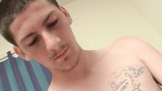 Solo straight guy Daniel Delong fucking a fleshlight