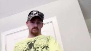 Chubby black amateur gagging on hard white cock