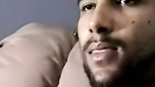 Bearded dude with hair on chest jerks off in amateur video