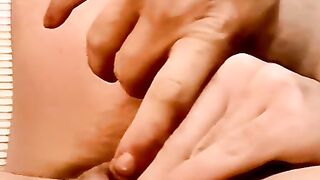 Young amateurs jerking off theirs dick and cumming in group