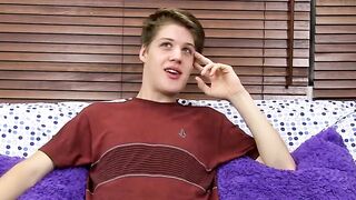 BoyObsession.com - Alex's sexy handsome twink cock stroking to a jizz finish