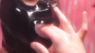 PussyCatsLatex.com - Naughty femdom's toy play with masked lesbian sub