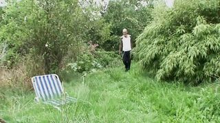 Older sub forced fed into the woods