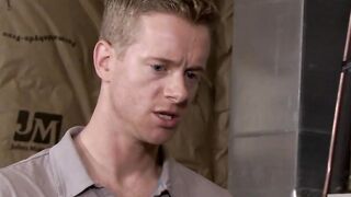 MaleIcons.com - Liam pinned down and  to suck Alex's huge dick with excitement