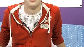 Cutie Dylan Chambers hot solo masturbation after interview
