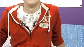 Cutie Dylan Chambers hot solo masturbation after interview