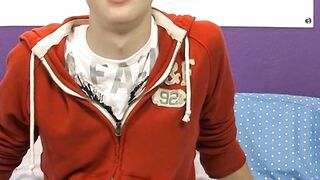 Cutie Dylan Chambers hot solo masturbation after interview
