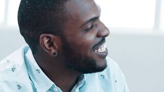 MaleNoir.com - Four ebony studs fuck their hairy lovers hard in wild interracial orgy