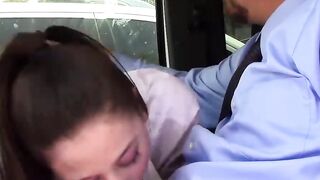 FamilyHandle.com - Naughty Lucy Doll gets her pretty face covered in hot jizz