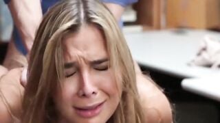 ShopliftersPunished.com - Blonde teen Blair Williams getting her dripping cunt pounde