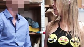 ShopliftersPunished.com - Blonde teen Blair Williams getting her dripping cunt pounde