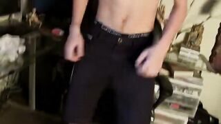 MenWithFur.com - Skinny ass driller jerks his hairy dick and cums solo