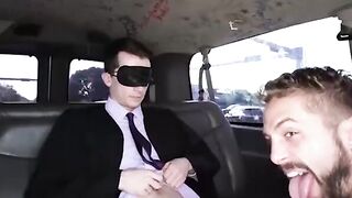 Glasses wearing masculine twink fucked hardcore in bait bus