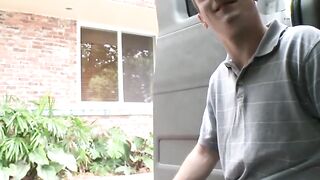 Blindfolded straighty tricked into passionate anal sex