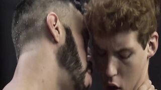 Ginger twink Jack Bailey moan while mega hung Latino Romeo Davis breeds him