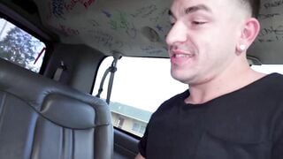 Naughty Lexi Lore takes panties off to fuck in the bang bus
