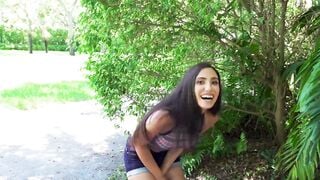 Gorgeous young Latina tricked into hardcore car banging