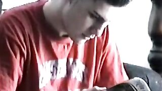 Str8Seduction.com - Tony's cock grows into a big boner inside of Vinnie's wet mouth