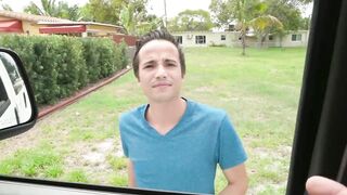Helpless Rose Monroe swallows cock before penetration