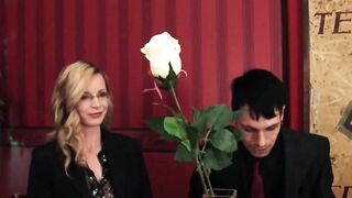 Bdsm blonde MILF tasting penis