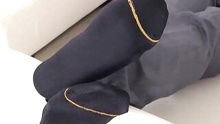 MaleFeetXXX.com - Casey's inked body and feet bound for tickle torment