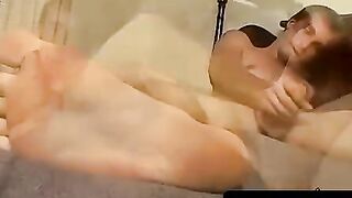 ToesXXX.com - Scottie wanks to the limit and pumps cum from his balls in orgasm