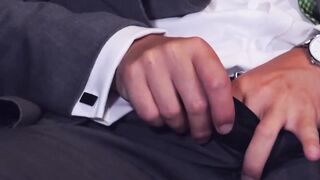 Naughty employees bareback fucking during movie night