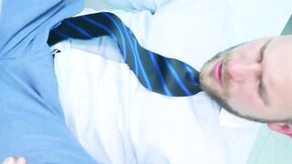 Straight boss fuck his bottom assistant and fed him his load