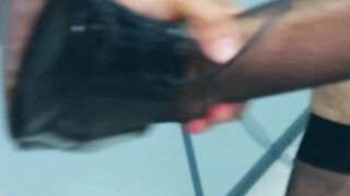 Straight boss fuck his bottom assistant and fed him his load