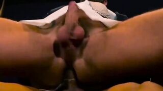 Businessman hunk gets his tight butt pounded hard by BF