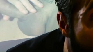 Businessman hunk gets his tight butt pounded hard by BF