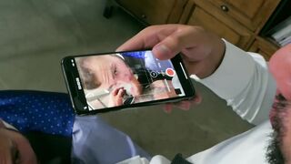Bearded colleagues kiss and anal fuck at the office