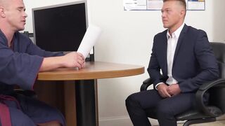 Employee shows his commitment by fucking his future boss
