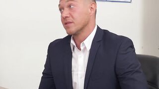 Employee shows his commitment by fucking his future boss