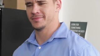Bully from work receives threesome anal as punishment