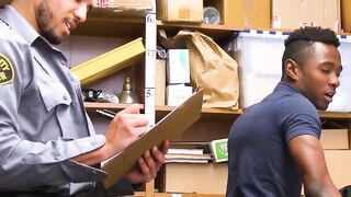 BoyPunish.com - Security officer's destructive ass fucking of a young ebony shoplifte
