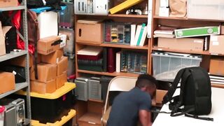 BoyPunish.com - Security officer's destructive ass fucking of a young ebony shoplifte