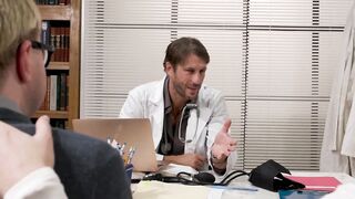 ADULT TIME - Beauty Kay Yummy SQUIRTS ALL OVER Doctor's Long Penis Inside Front Of Loser Cuckold Hubby!