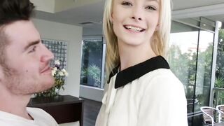 Petite and kinky teen Maddy Rose fucked hardcore missionary