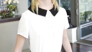 Petite and kinky teen Maddy Rose fucked hardcore missionary