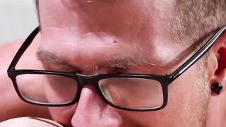 CentralFisting.com - Hunk with glasses delivers a rimming and fisting session to his