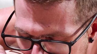 CentralFisting.com - Hunk with glasses delivers a rimming and fisting session to his