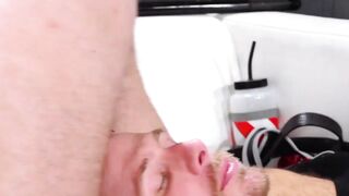 CentralFisting.com - Hunk with glasses delivers a rimming and fisting session to his