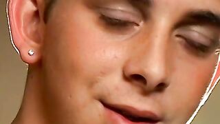 This hot smooth country jock chainsmokes while stroking and using a buttplug