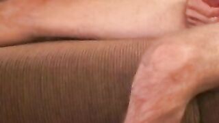 Tattooed hairy amateur masturbates and cums