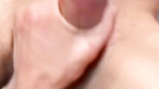 Latino twink cums while anal riding his lovers big cock