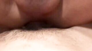 Latino twink cums while anal riding his lovers big cock
