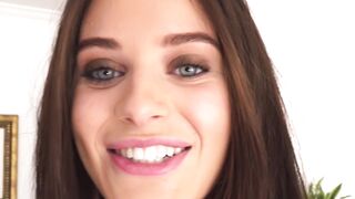 18yo goddess Lana Rhoades eats cum after vigorous pounding