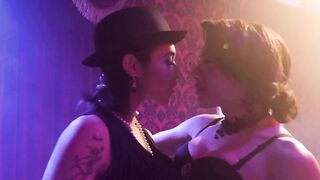 TRANSFIXED - Cabaret Tgirl Owner Ariel Demure Devours New Lead Singer Brooklyn Gray's Cunt On Stage